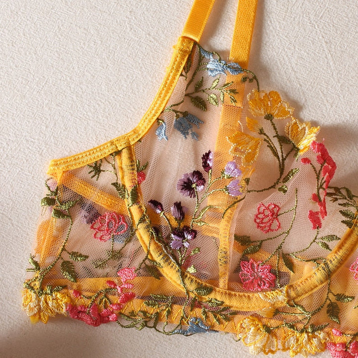 Margarita | Conjunto de lencería francesa de 3 piezas