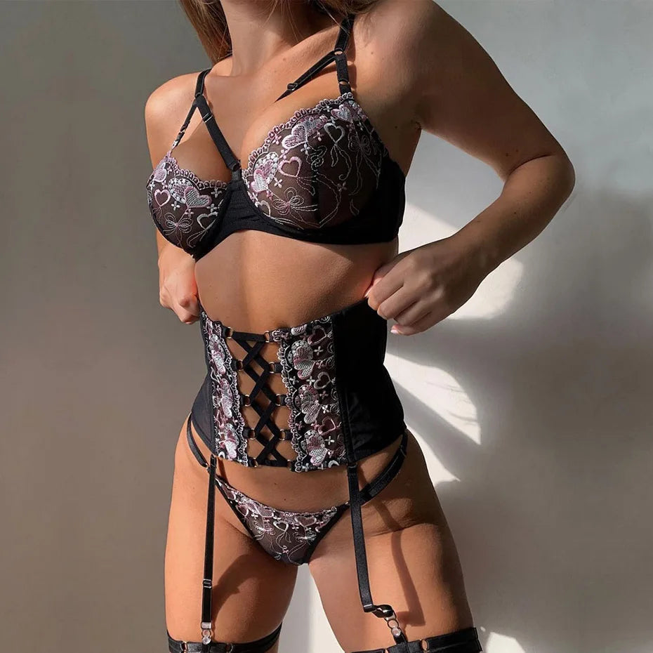 Layla | 3-delig Frans lingerie setje