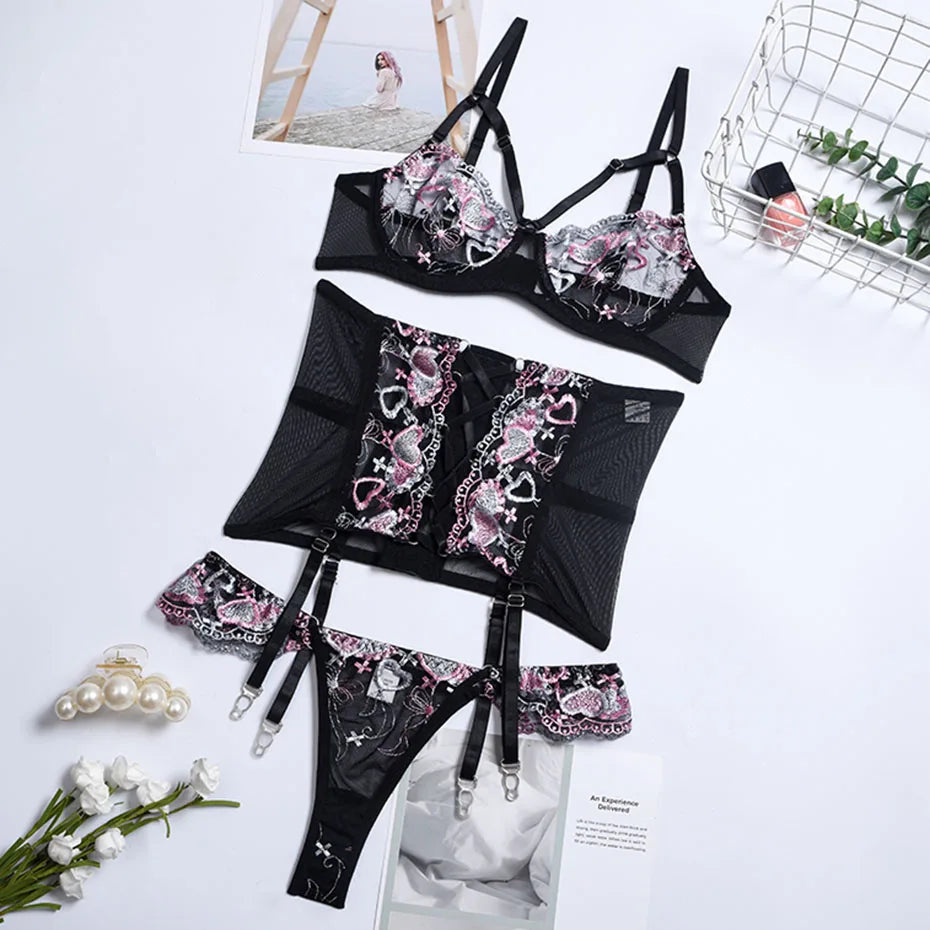 Layla | 3-delig Frans lingerie setje