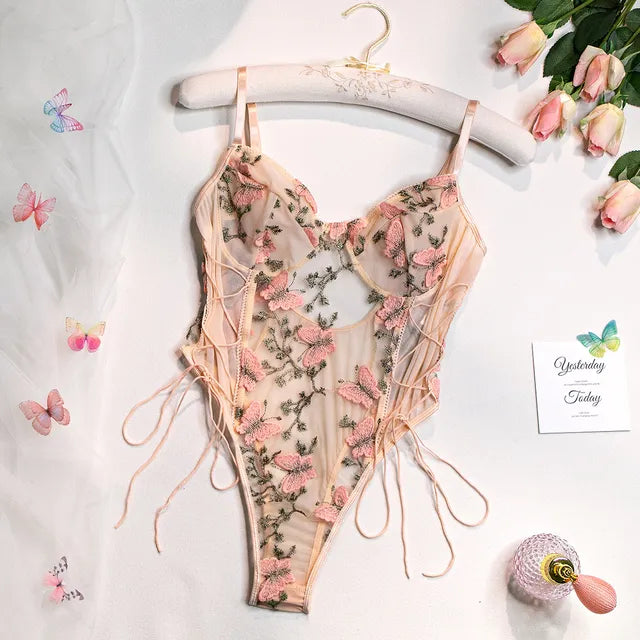 Selene | Body de mariposa bordada