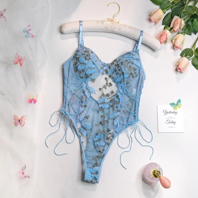 Selene | Body de mariposa bordada