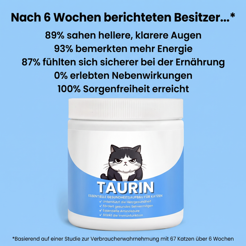 Beugen Sie einem unbemerkten Mangel vor, bevor erste Anzeichen auftreten – mit dem Taurin-Nahrungsergänzungsmittel Wooflyx™