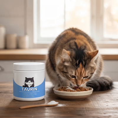 Beugen Sie einem unbemerkten Mangel vor, bevor erste Anzeichen auftreten – mit dem Taurin-Nahrungsergänzungsmittel Wooflyx™